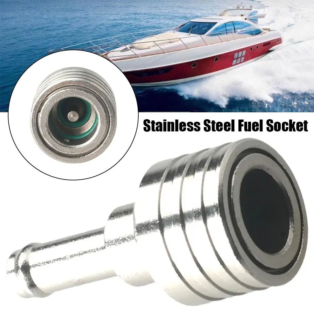 

Stainless Steel Fuel Socket 65750-95500 65750-95510 For Outboard Motor Stroke Socket Fuel Hose A6n3
