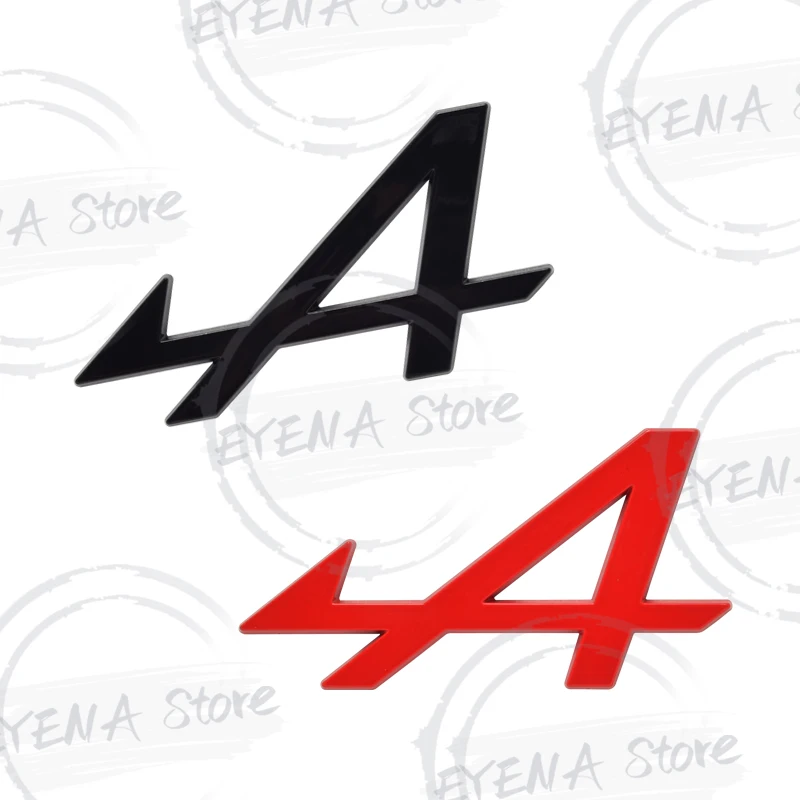 Car Rear Trunk Emblem Metal Badge Stickers For A Letter Megane 2 3 4 5 Duster Espace Logan Clio RS Laguna 2 Captur Grille car badge sticker