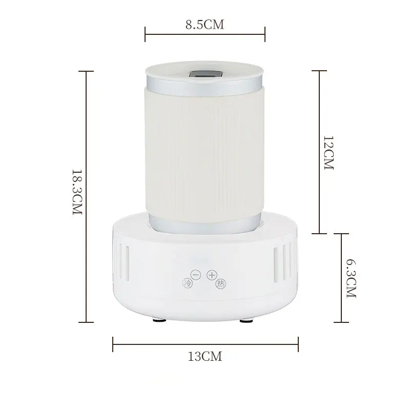 Mini Refrigeração Rápida e Copo de Aquecimento para Bebidas de Cerveja, Máquina de Refrigeração Rápida Ice Maker, Cold Drink, Home Dormitory, Food Grade, 500ml