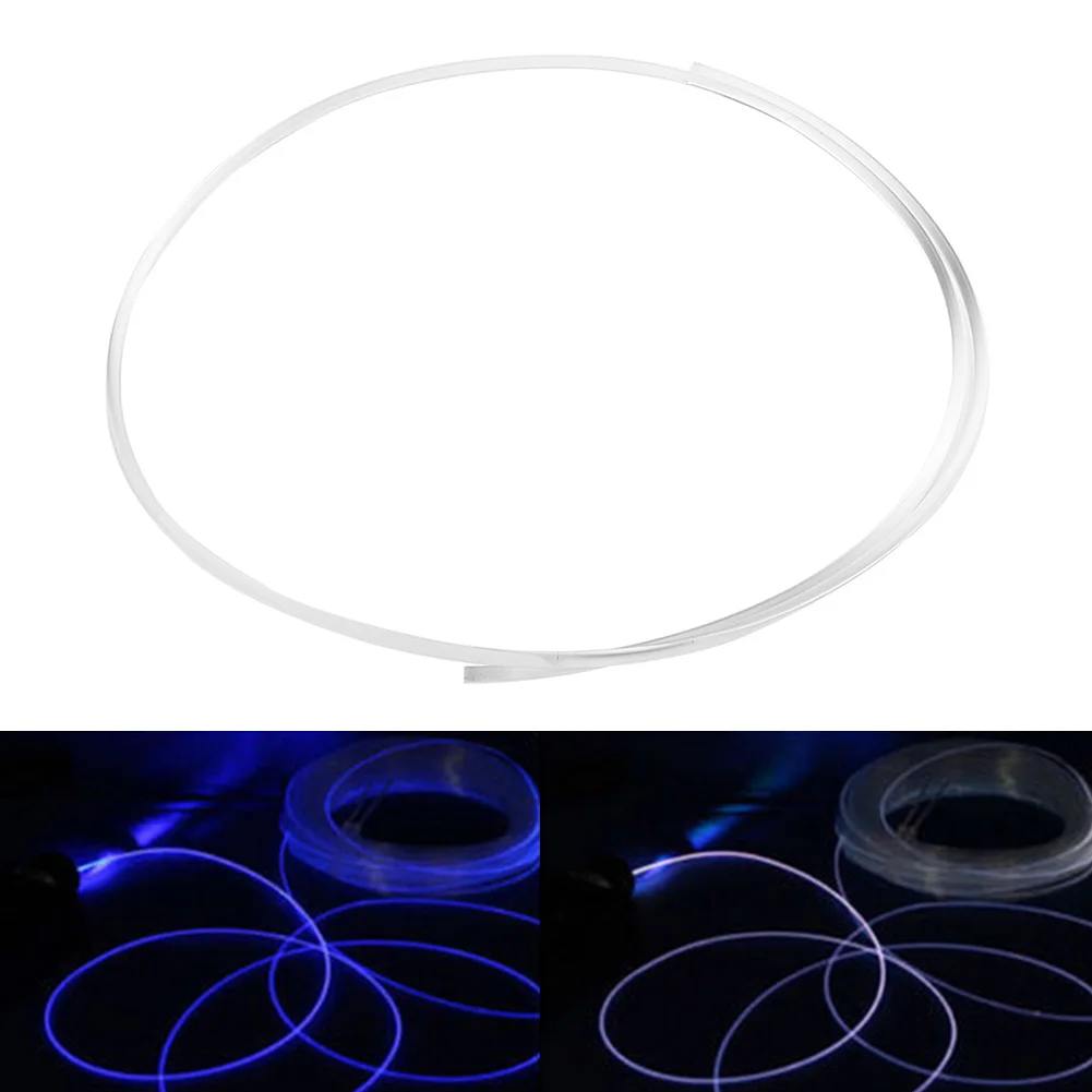 Pmma Side Glow Glasfaser kabel 1,5 2 3 4mm Durchmesser für Auto LED-Leuchten helle Seite Glasfaser streifen Home Party Outdoor-Dekoration – Detail 12