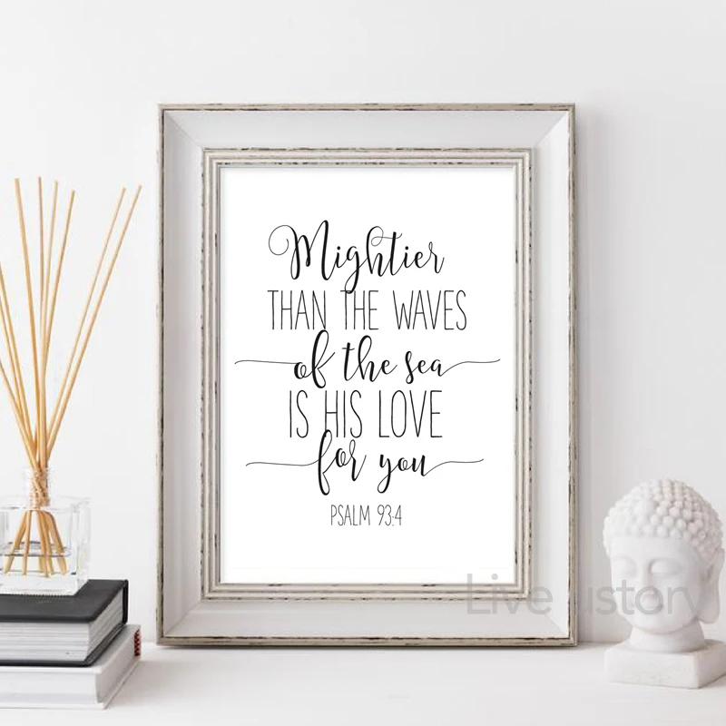 Psalm 91 Bible Verse Canvas Wall Art