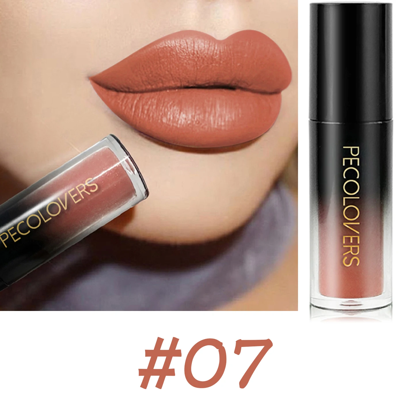 Lipstick Lip Gloss Makeup Waterproof Velvet Non-stick Cup Lip Tint Matte Long Lasting Sexy Red Brown Nude Liquid Lip Stick S49b24a12955f4b9f9b8c1cc3170a2621W