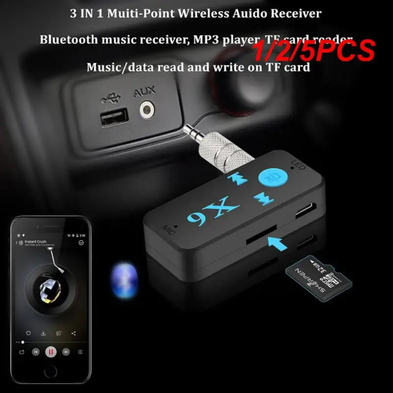 3.5mm Jack Wireless Adapter Car Bluetooth Audio Receiver Transmitter AUX Car Speaker Music Player A2dp Headphone 1/2/5PCS bluetooth audio adapter