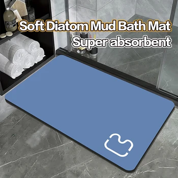 Tappetino da bagno super assorbente Tappetino da bagno in diatomea Tappetino antiscivolo Tappeto da doccia ad asciugatura rapida Tappeti da toilette Zerbino lavabile 1