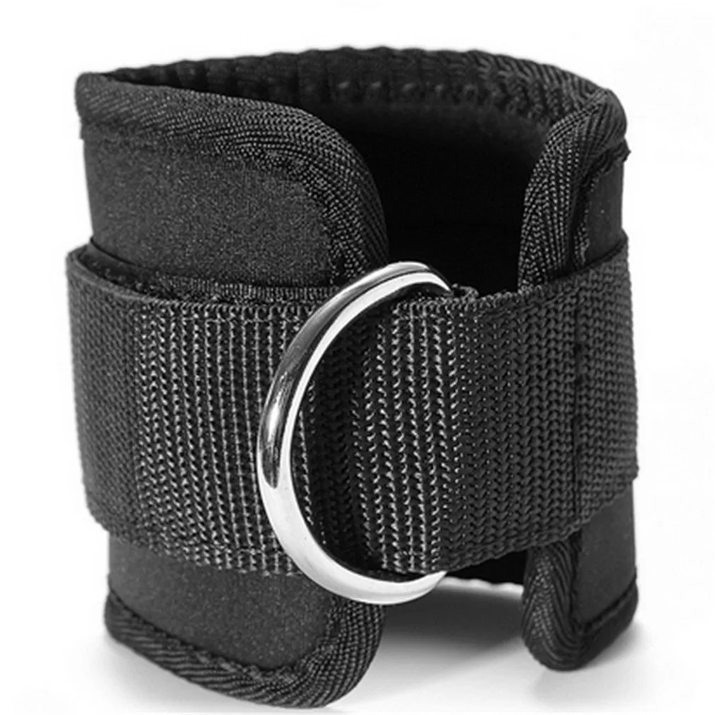 D-Ring Ankle Strap Belt Gym Cable Attachment Thigh Leg Strap Lifting Fitness Exercise Banda Elastica Fitness Resistencia