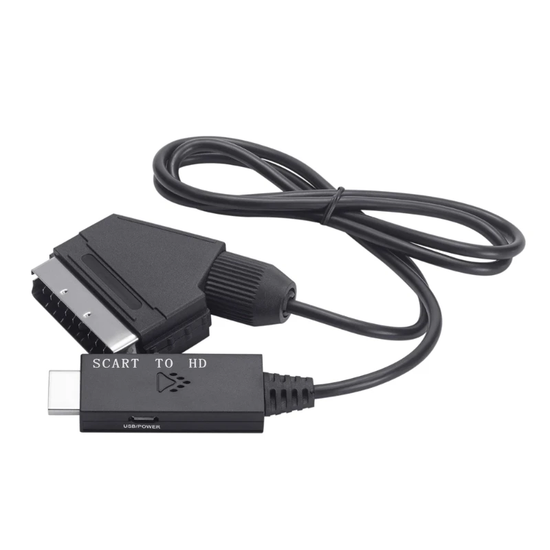 Cavo Convertitore Flessibile Compatibile Hdmi-Scart Senza Installazione Driver Ottimo Adattatore Scart Convertitore Preciso