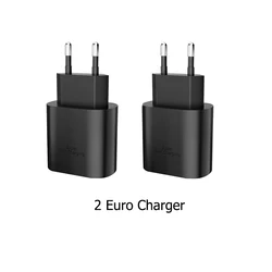 Caricatore da Parete Fast USB C 25W con Cavo di Ricarica Rapida USB C a Tipo C