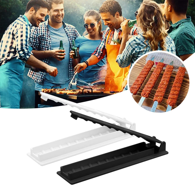 Nyársok Kebab Készítő Grillezés Stringer Box Gép Marhahús Zöldségek Grill Kültéri Bbq Eszköz Hasznos Kiegészítők - Image 2