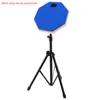 blue drum and stand