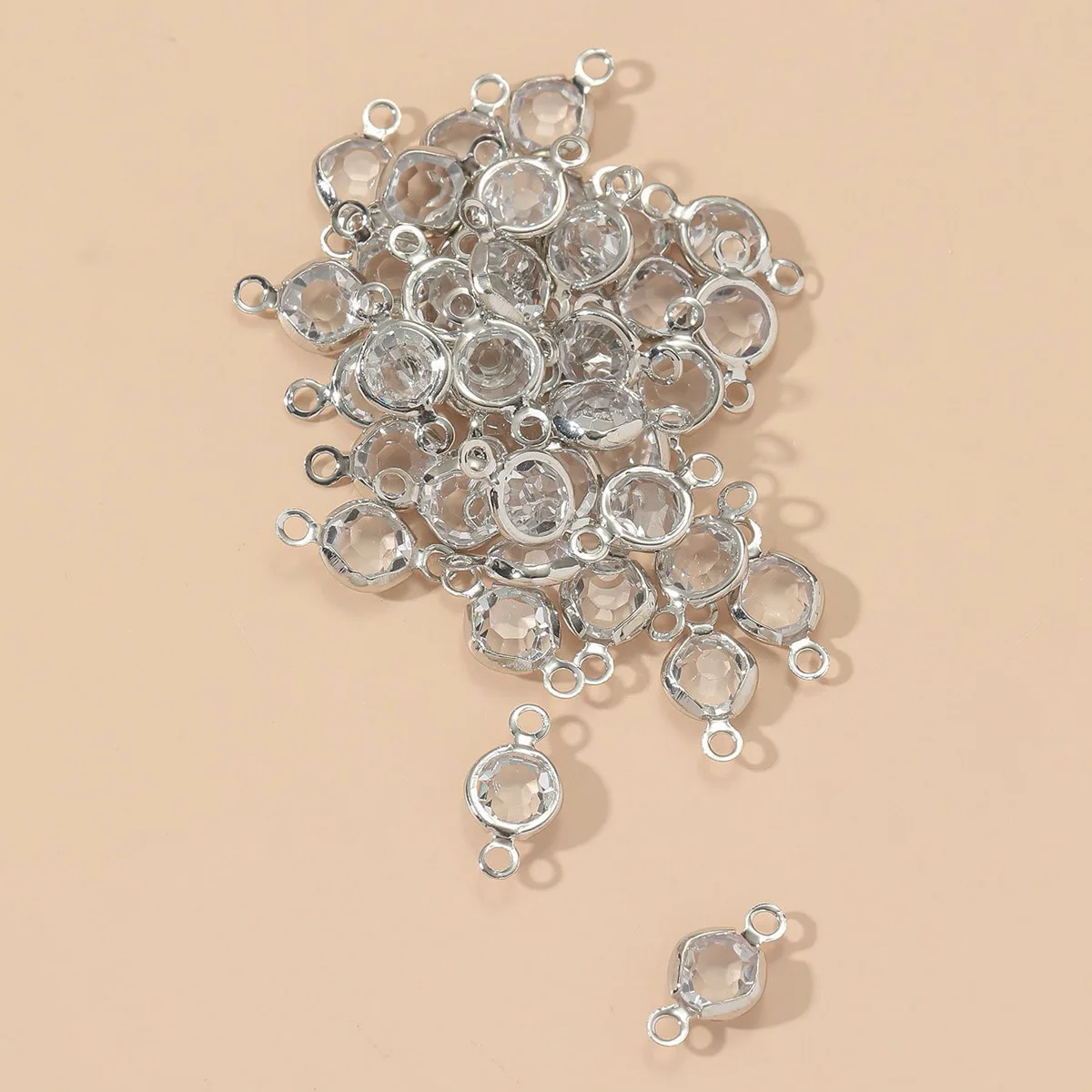Elegant Evil Eye Charm Connectors for DIY Jewelry Accessories (40 Pieces)
