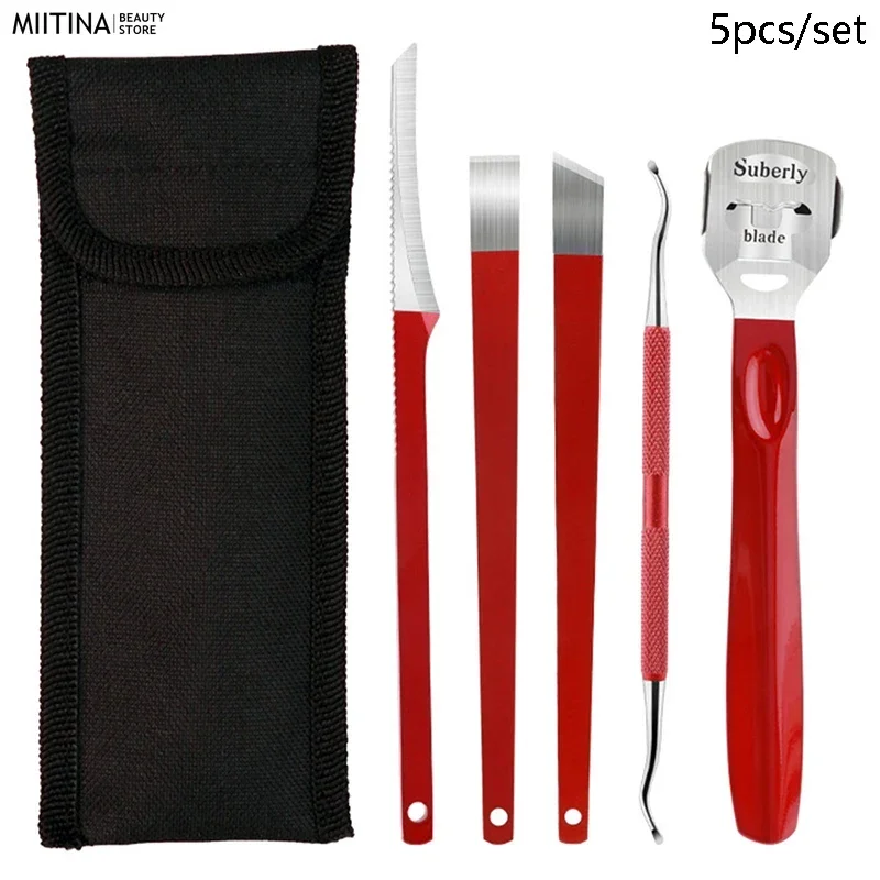 القدم الكالس مزيل الجلد قدم ماكينة حلاقة الذرة إهاب القاطع إزالة الجلد الميت عرموش ملف العناية بالقدم باديكير أدوات الفولاذ المقاوم للصدأ