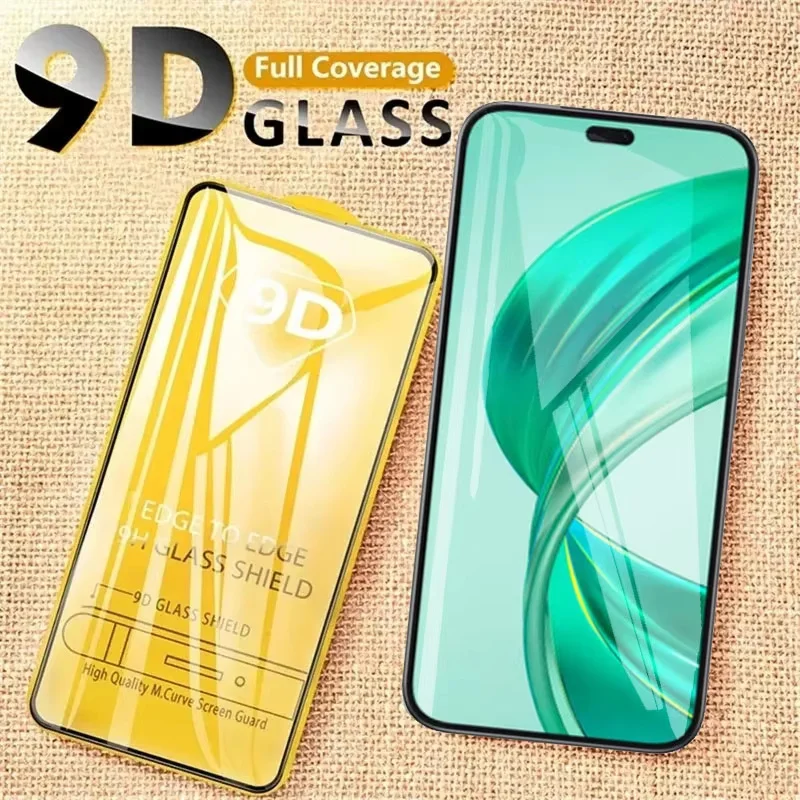 4-Pack 9D Full Cover Tempered Glass Screen Protector - Clear HD Protection