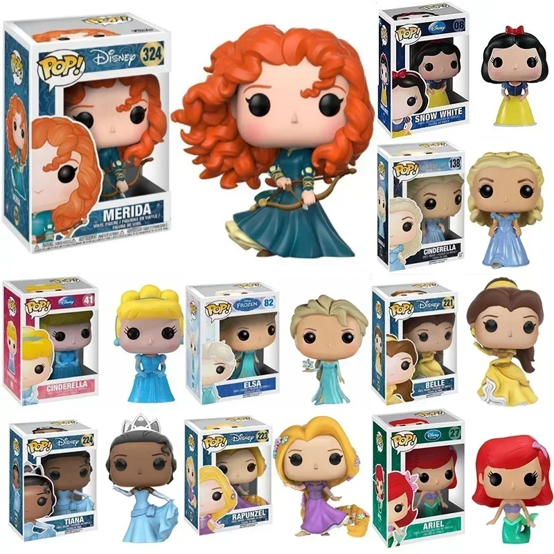 thumbnail image 2 of Juguetes de PVC Funko POP Disney Princess Merida 324# Rapunzel 223# Elsa 82 Cenicienta 41 138# Ariel 27 Jazmín 52# Blancanieves 08#, 2 of 5