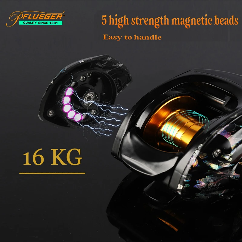 Fishing reel Pflueger 16KG maximum winter fishing resistance long throw seawater