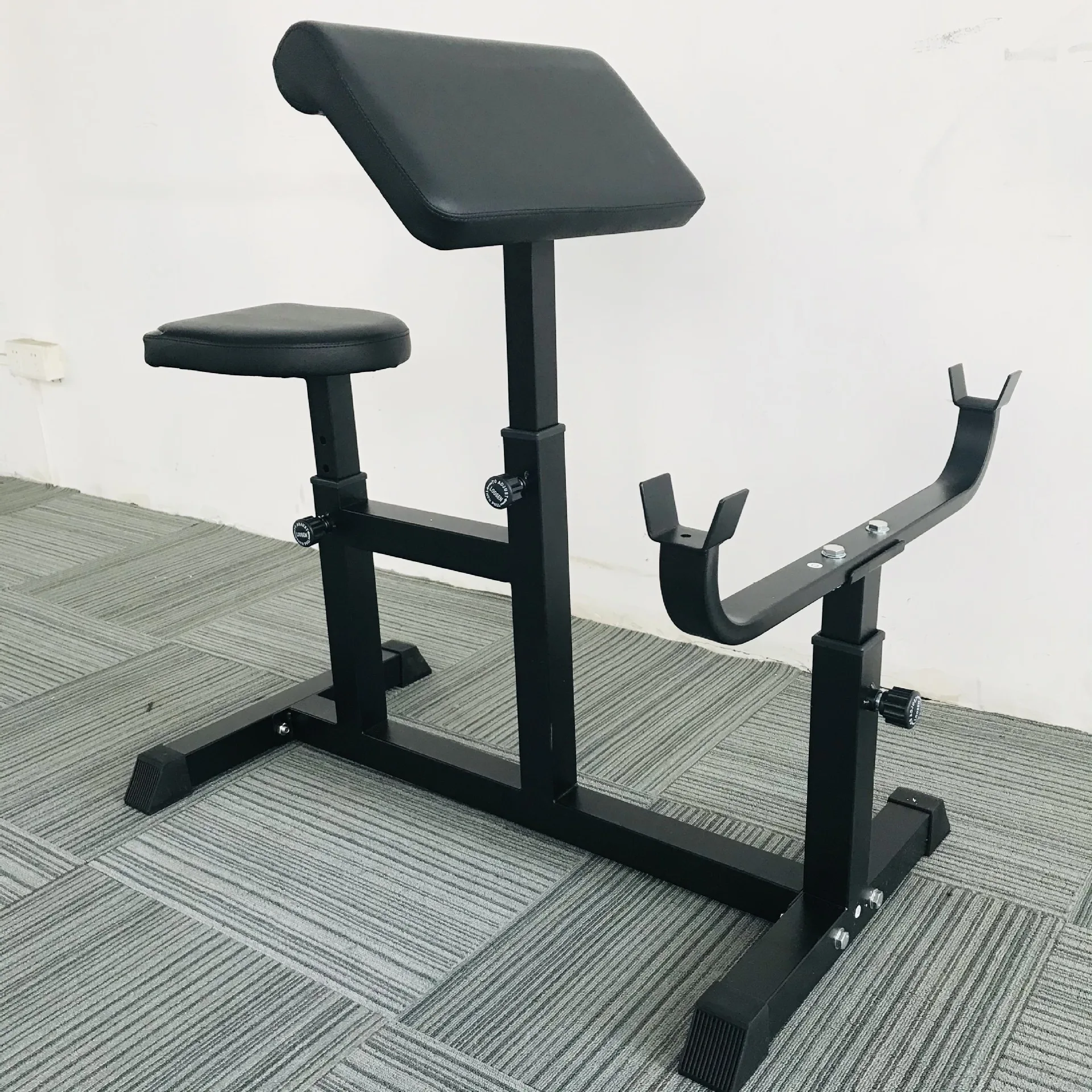MIYAUP-Biceps Training Class Plus Pastor Stool Collar, Weight Lifting Fitness Workout Bench