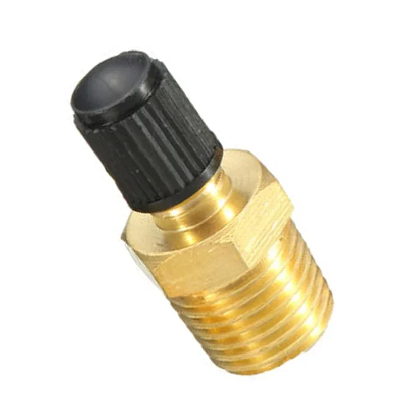 1Pcs 6.35mm Standard Male NPT Fill Valve 1/4" NPT Solid Nickel Plated Brass Air Compressor Tank Fill Valve Replacement