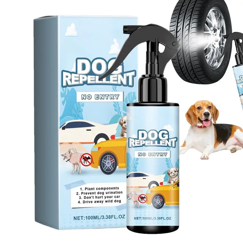 

Dog Repellent Spray For Car Tire 100ml Animal Repellent Spray Prevent Dog Peeing Repellent Anti-Dog Urine Spray Car Wheel No Pee