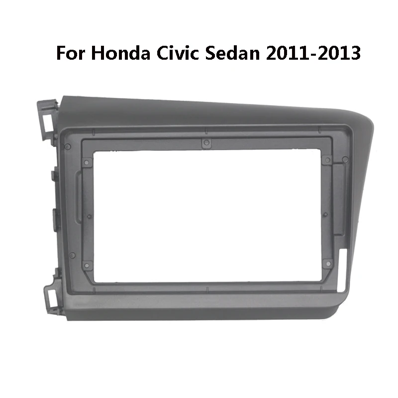 

9-дюймовая Автомобильная радиоустановка Fascia ДЛЯ Honda Civic Sedan 2011 2012 2013, автомобильная стереопанель, рамка, комплект для приборной панели, лицевая панель, отделочное крепление