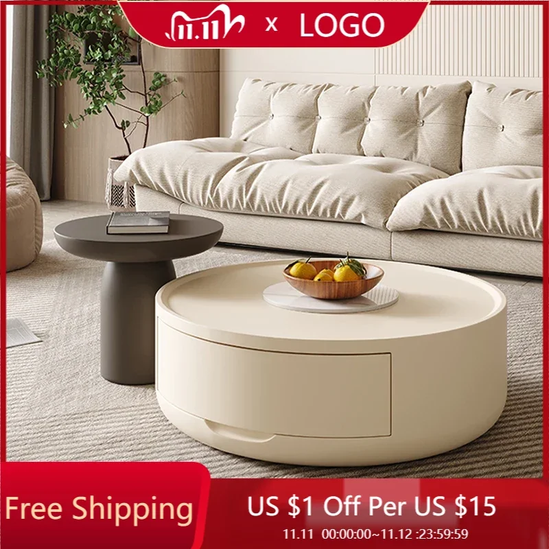 

White Modern Coffee Table Luxury Round Design Funky Elegant Neat Coffee Table Center Muebles Para El Hogar Outdoor Furniture