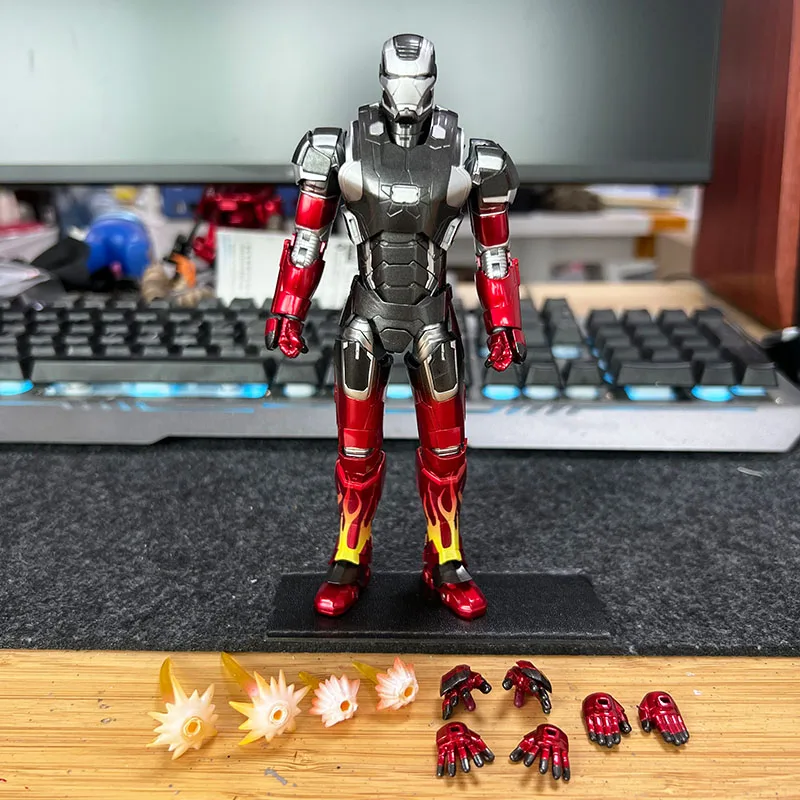 

Genuine Shf First Edition Limited Steel Man Mk22 Hot Rod 16cm Action Figure Collection Model Toys Gifts