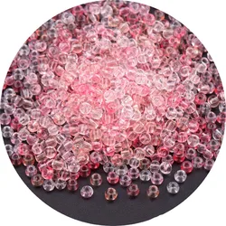 Vibrant Oling Transparent Glass Seed Beads for DIY Jewelry and Accessories (Pink Series 4)
