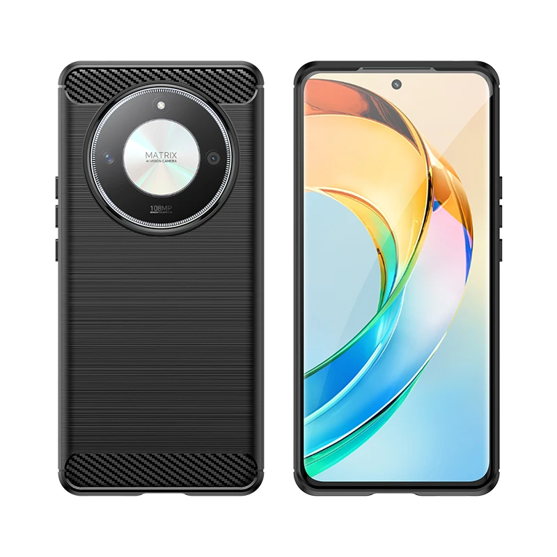 Per Honor X9B Custodia Cover Honor X9B Capa Paraurti Antiurto Soft Tpu Fibra Di Carbonio Fundas Huawei Honor X9B X7B X8B X6 X7 X8 X9A X7A