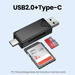 Universal Dual - Slot USB/Type - C High - Speed Card Reader Adapter (USB2.0)