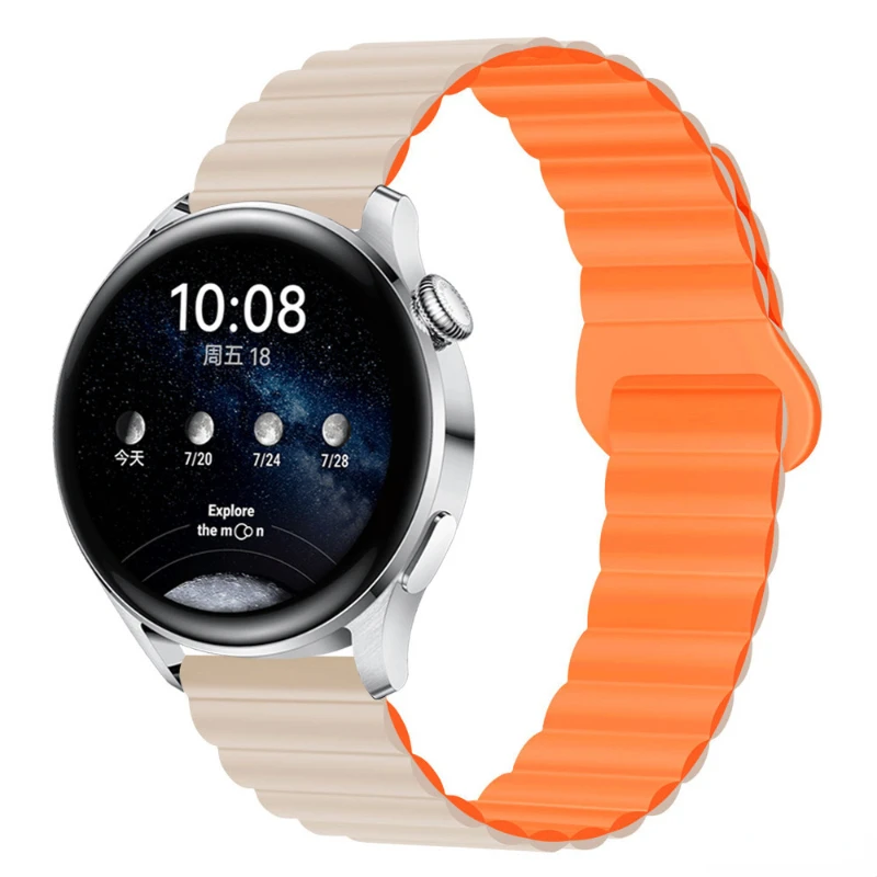 

20mm 22mm Silicone Strap For Samsung Galaxy Watch 4/5 Pro/3/active 2 Amazfit Magnetic Loop Bracelet HUAWEI Watch GT 2e Pro Band