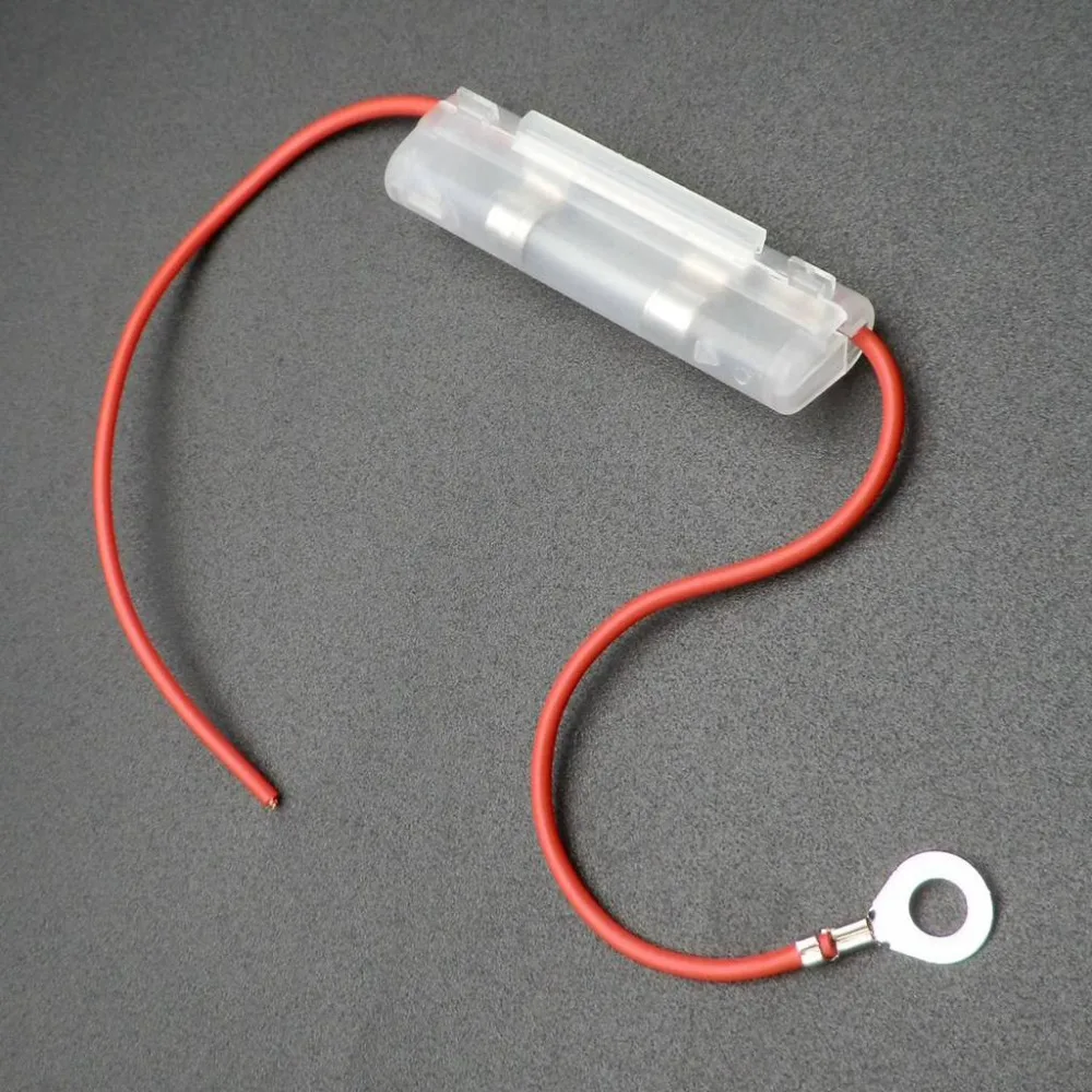 Motorcycle Fuse Holder Box Motorcycle In-line Fuse Holder Box 6x30 Double Solder Protection For Moped Scooter ATV Go Kart Motorbike E-bike