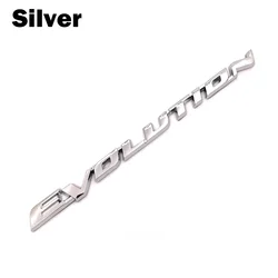 ABS Plastic Car Styling Emblem Badge - Evolution Letters 3D Trunk Sticker Decal (Silver)