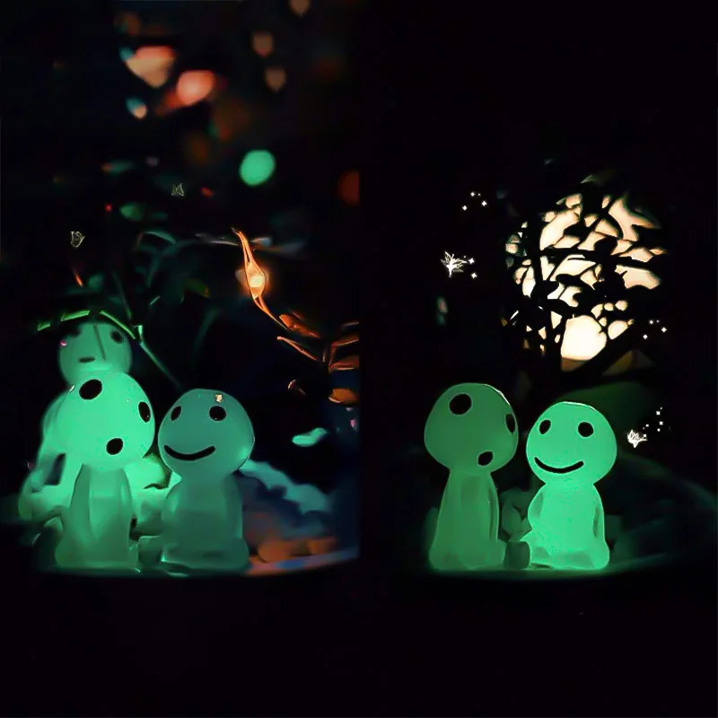 10pcs Mini Luminous Dinosaur Ornament Miniature Figures Glow in Dark Resin  Animal Garden Micro Landscape Decoration - AliExpress