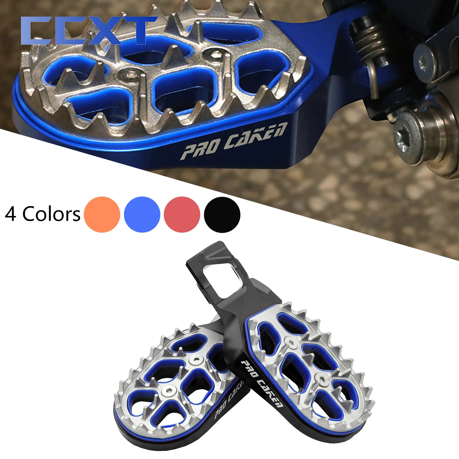 

CNC For Husqvarna FC FX TX TC TE FE 150-500 2023-2024 Motorcycle Foot Pegs Footrest Footpeg For KTM EXC EXCF SX SXF XC XCF XCW