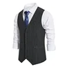 2024 Euro Code New Men's Striped Single-breasted Waistcoat Men's Casual Striped Men's Suit Retro Vest Waistcoat 4
