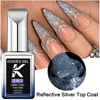 KODIES GEL Reflective Glitter Top Coat Gel Nail Polish Semi Permanent UV Sparkle Gel Top Finish Sealant Super Shine Top Gellak 3