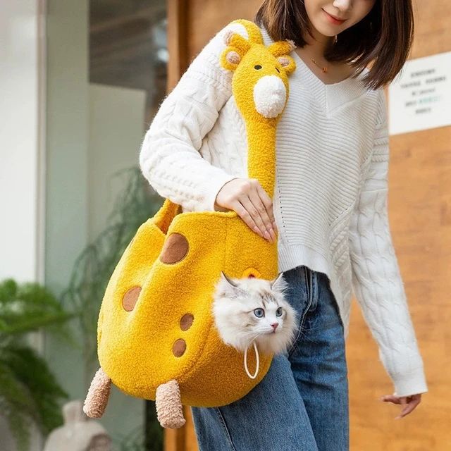 Portable Carrier Giraffe Shaped Bag For Small Dog Cat Outdoor Dog Walk Travel Bag Pet Supplies Pet Comfortable Shoulder Bag