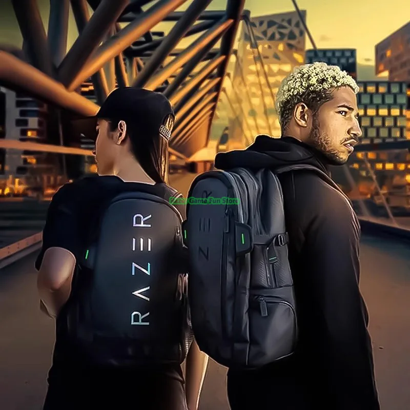 오리지널 Razer Rogue 16 17인치 백팩 V3 노트북 백팩 여행 가방 - TPU 패딩 스크래치 방지 내부 - 찢어짐 및 방수