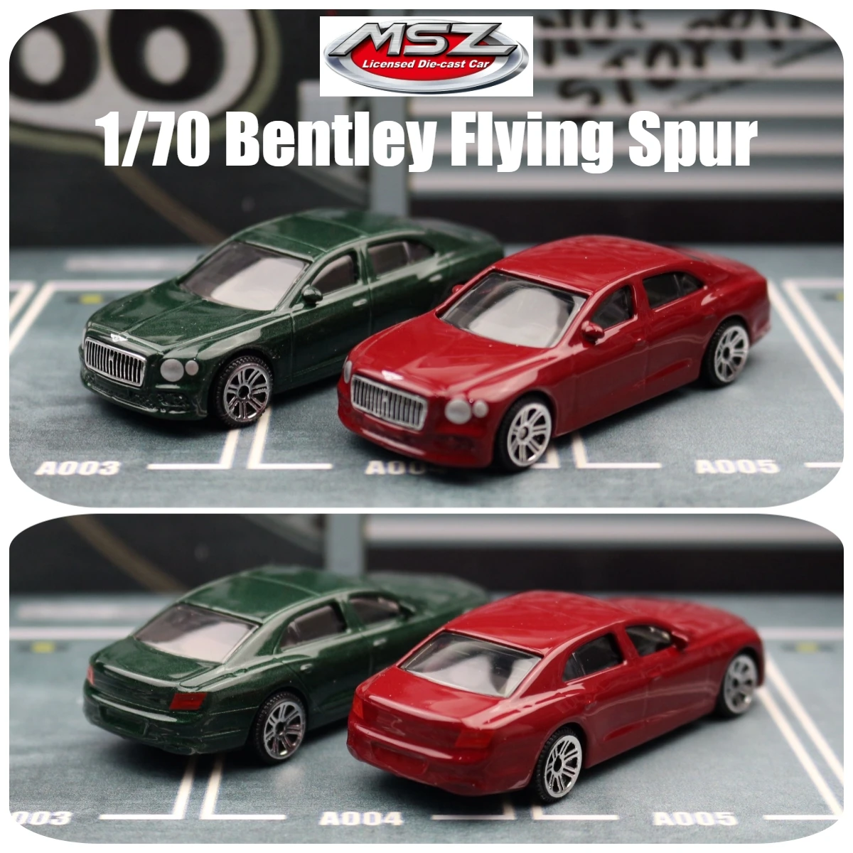 Modèle Réduit Bentley Flying Spur Hybrid 1:38 - Diecast Bleu - Marque CaiPo - Neuf Sans Boîte