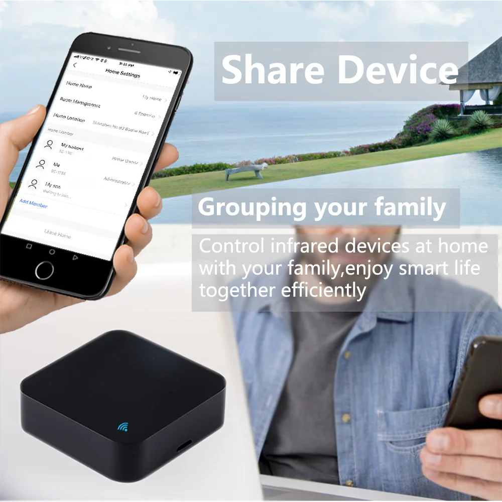 Tuya Smart IR Remote Control Smart Life per Smart Home Automation sostituisci TV DVD AUD AC Remote funziona con Alexa Google Home - immagine 5