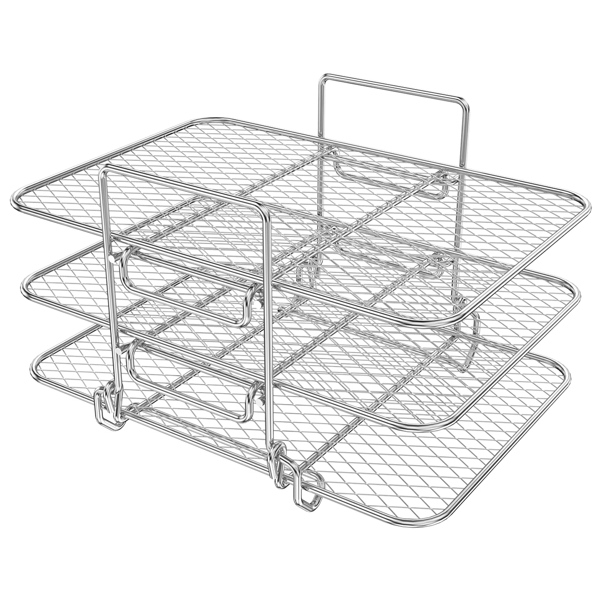 3-Layer Stainless Steel Air Fryer Racks Accessories