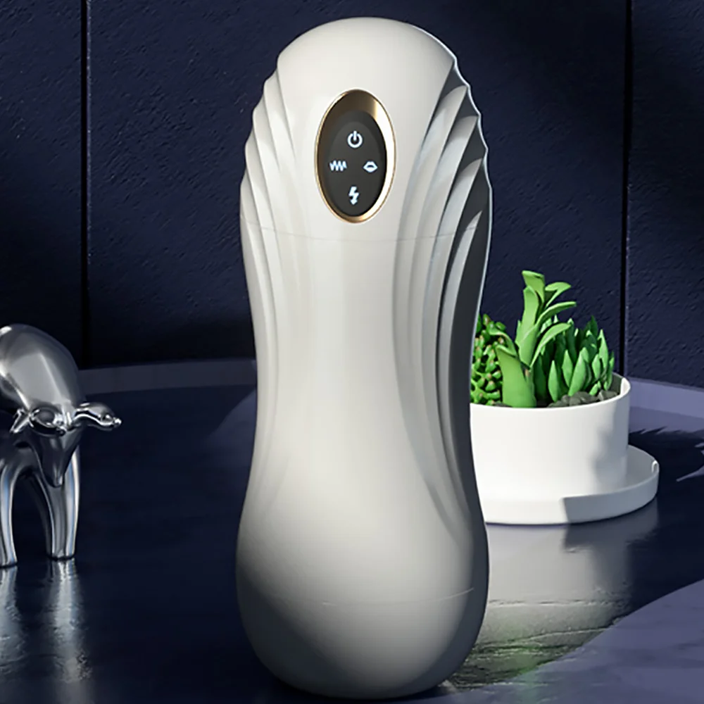 Automatic Sucking Male Vibration Blowjob Masturbation Machine Silicone Vagina Sex Toys Adult Goods for Men Masturbator Cup