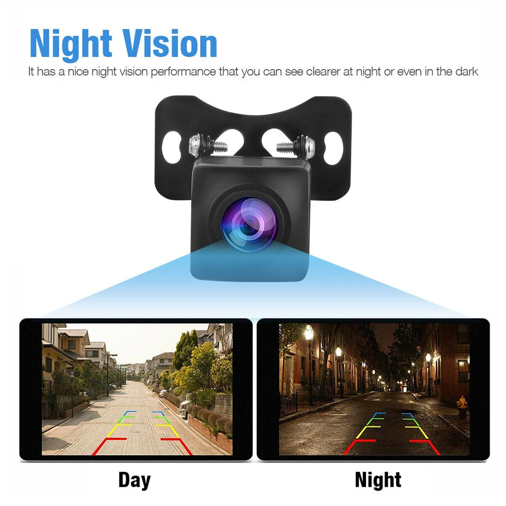 Telecamera di Retromarcia HD IP67 Impermeabile, Wireless WiFi, Visione Notturna, Angolo di Visione 175 Gradi, Compatibile con Android e iOS - Image 2