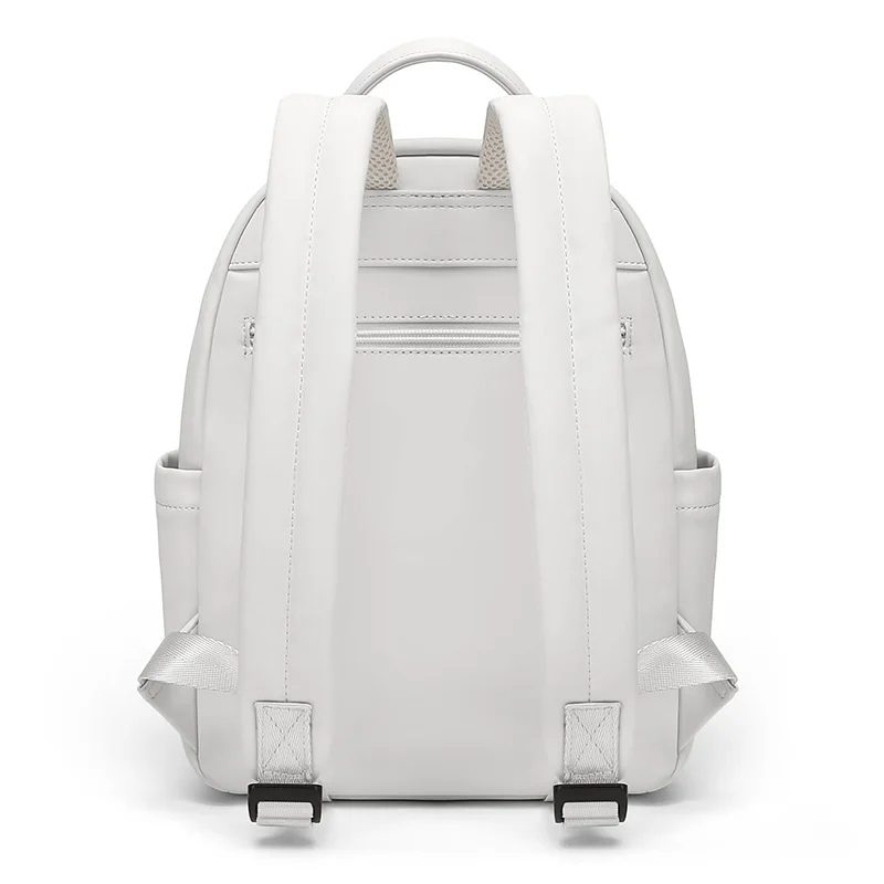 GOLF Backpack Leather Vintage Women Small Black Backpacks Multi Pockets White Backpack Purse Waterproof Buckle Ladies Back Bags 5