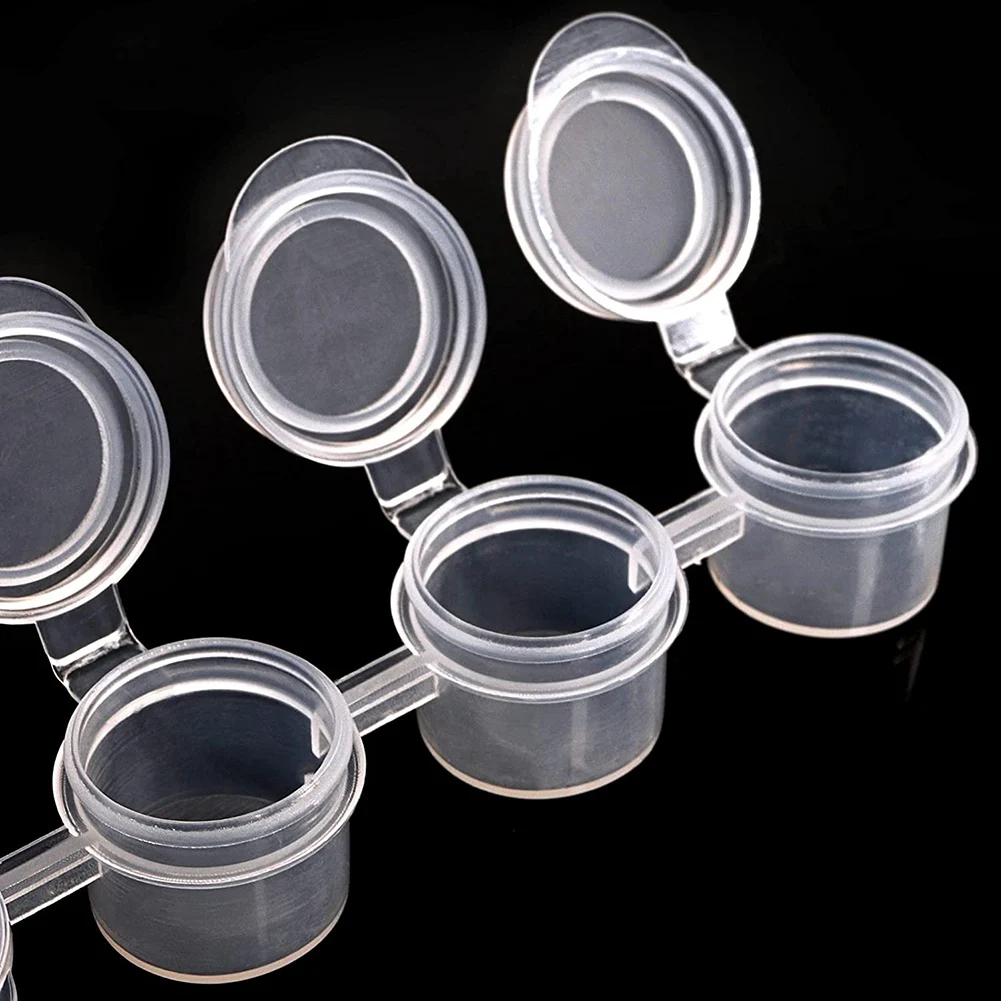50 Strips 300 Pots 2Ml/0.07 Empty Paint Cup for Classrooms Paintings Art Festivals paint pots