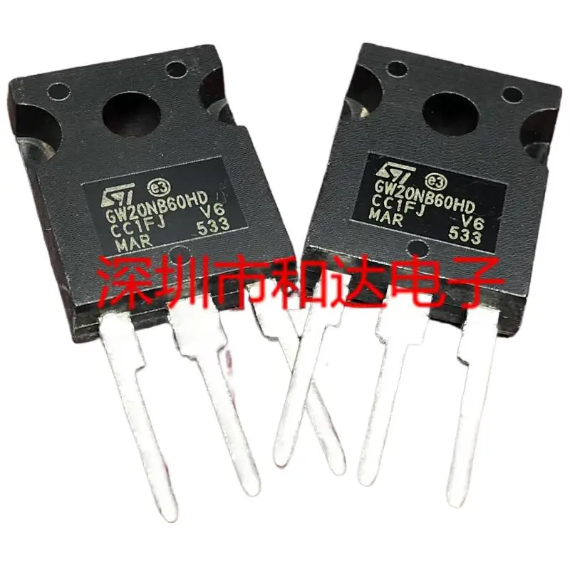 

5pcs GW20NB60HD STGW20NB60HD TO-247 600V 20A