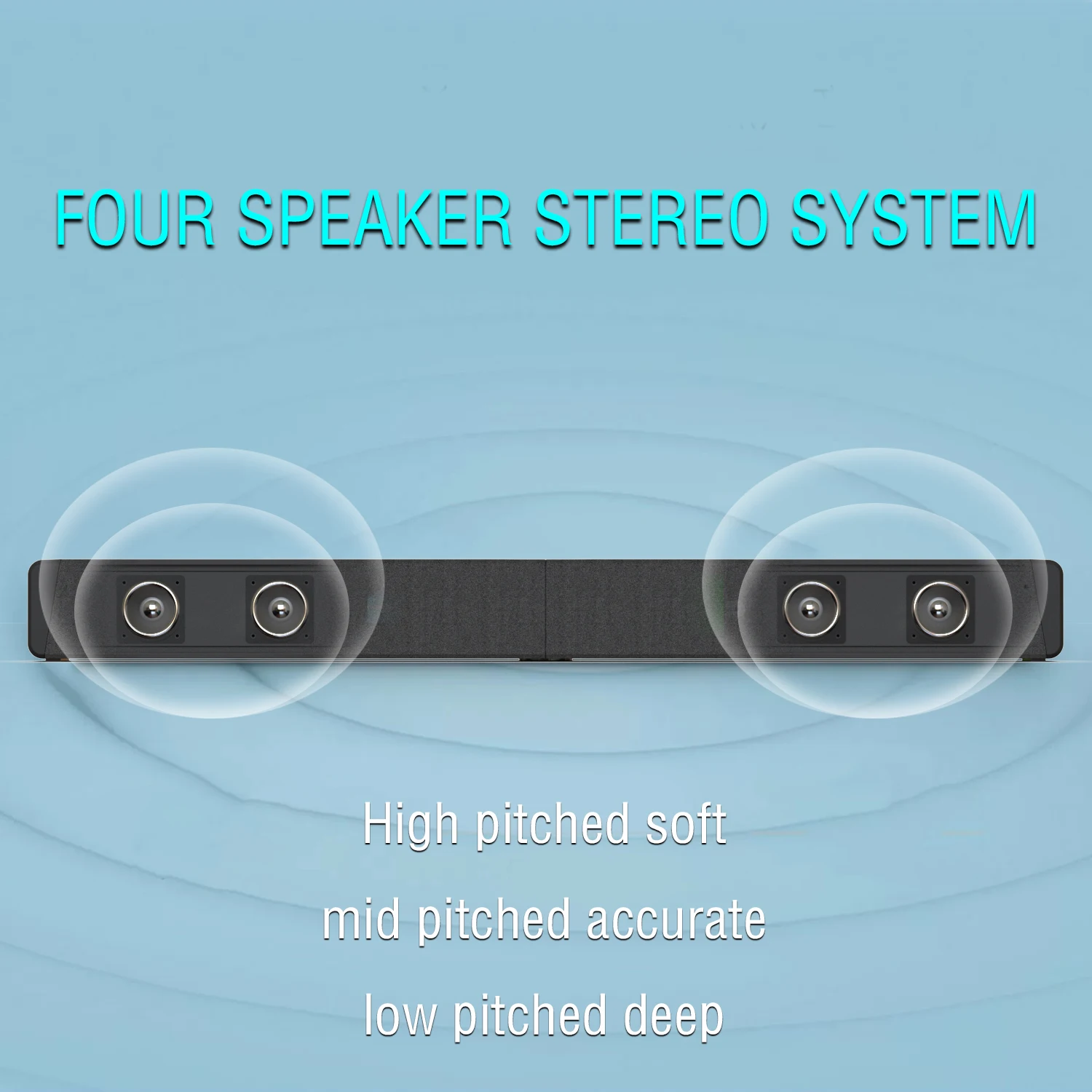 

BS53 TV Sound Bar BT 5.1 Wireless Speakers with FM Collapsible Soundbar Home Theater Surround Sound System TFCard/RCA Connection