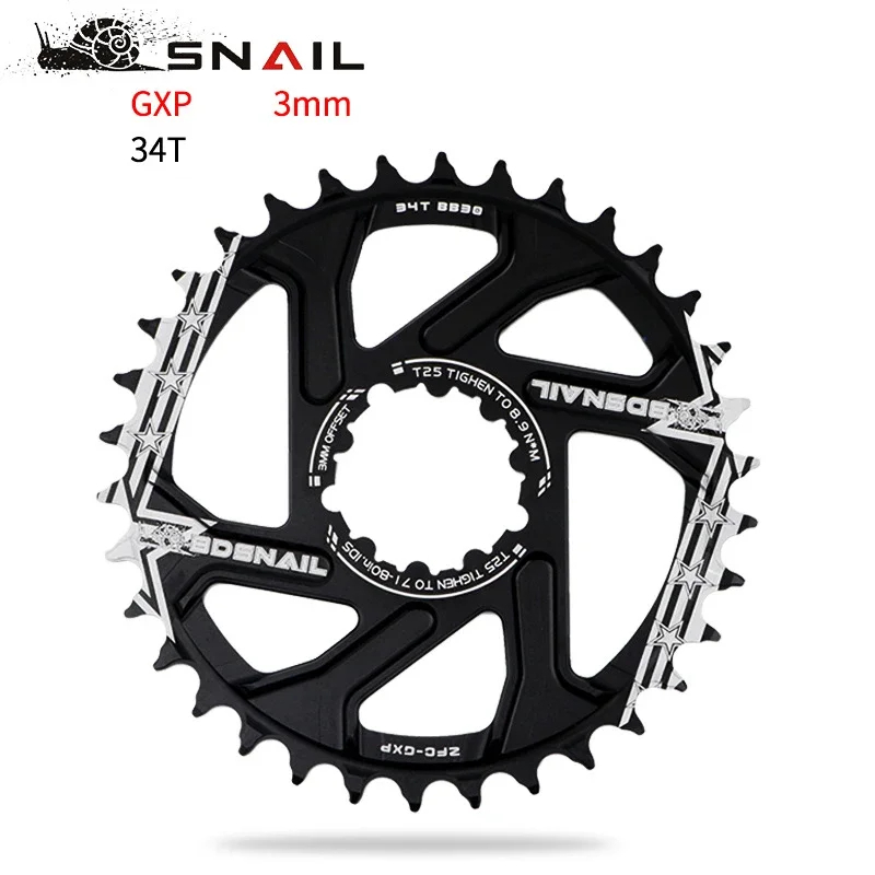MOTSUV 104BCD Bike Chainwheel MTB Oval Narrow Wide Chainring 32T 34T