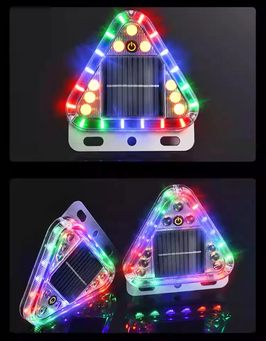 Solarbetriebene Heckkollisionswarnung für LKWs, Blinklichter für Nachtparken, LED-Blinklichter mit starkem Licht – Detail 11