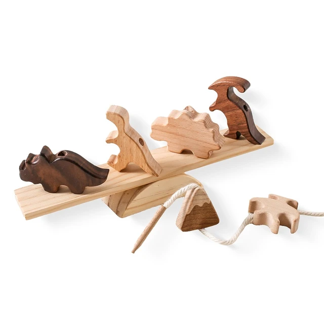 Décennie s en bois Montessori pour enfants, jouets empilés, étoile