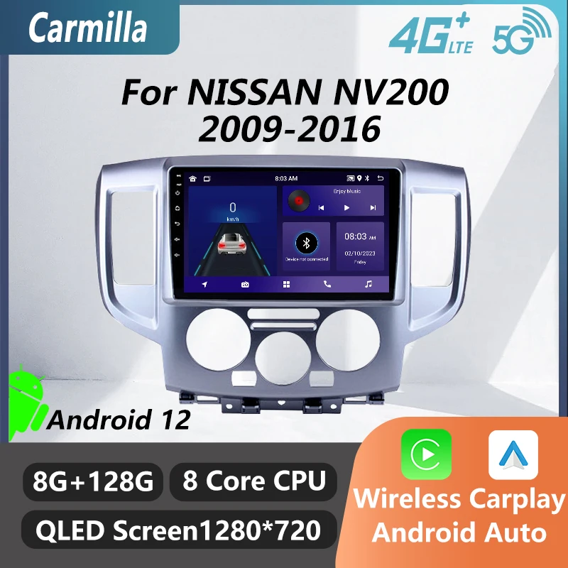 

2 Din Android Car Stereo for NISSAN NV200 2009-2016 Car Radio Touch Screen Carplay GPS WIFI 4G Navigation Autoradio Head Unit