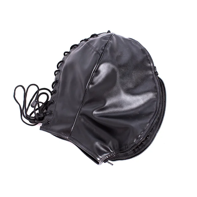 Double Leather Mask with Zipper 5